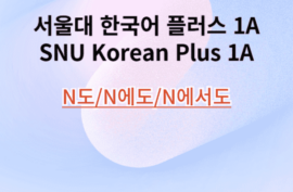 N도N에도N에서도 SNU Korean plus grammar